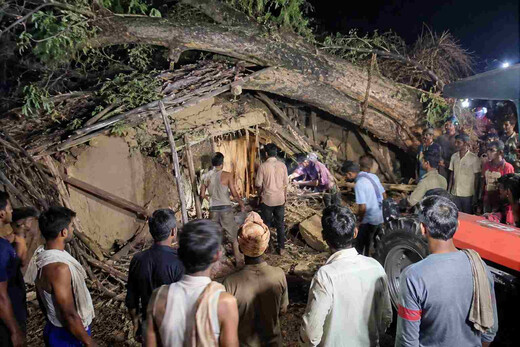 सोते परिवार पर गिरा विशाल पेड़, मां और बच्चों समेत 5 की दर्दनाक मौत
